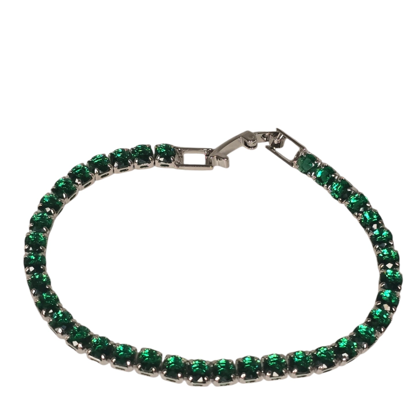 Green Tennis Bracelet