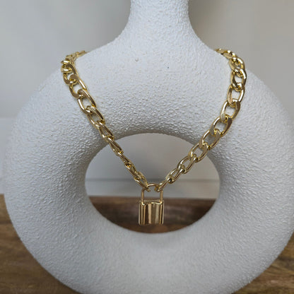Love Key and Lock Chain