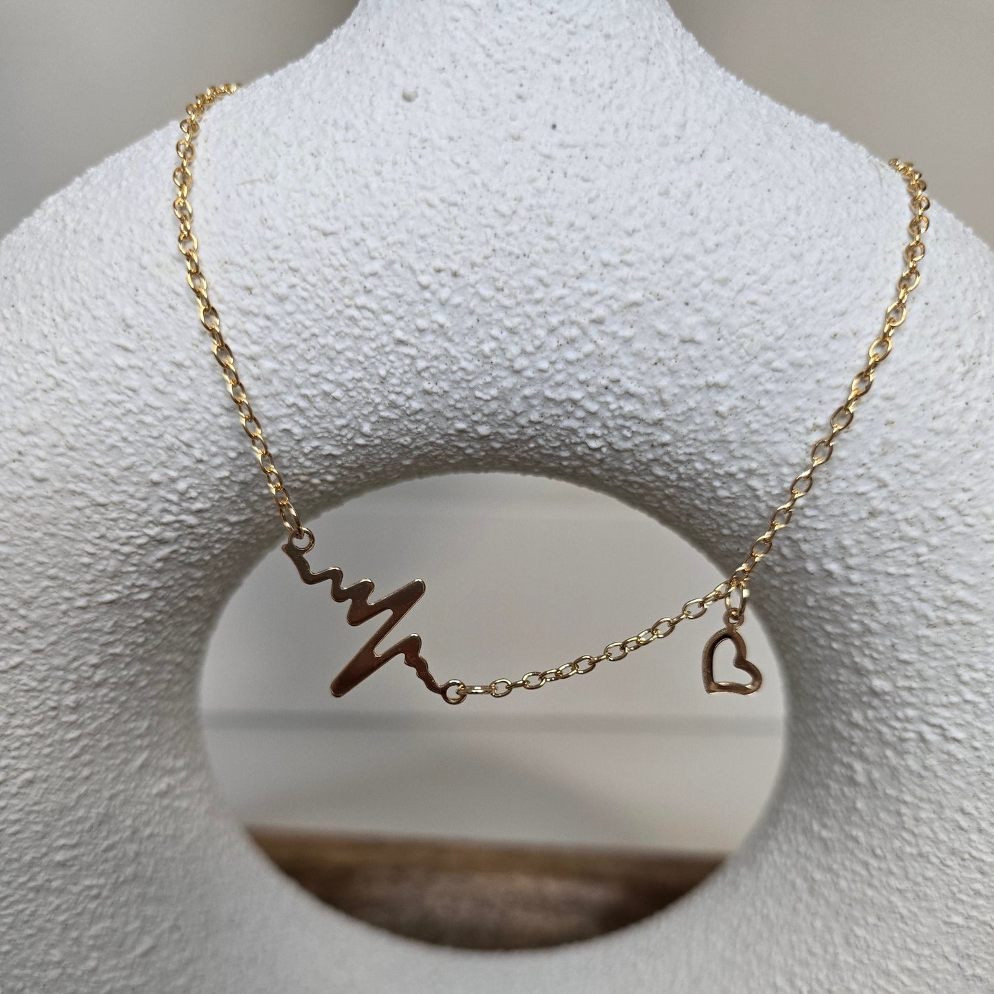 Gold Heartbeat Necklace