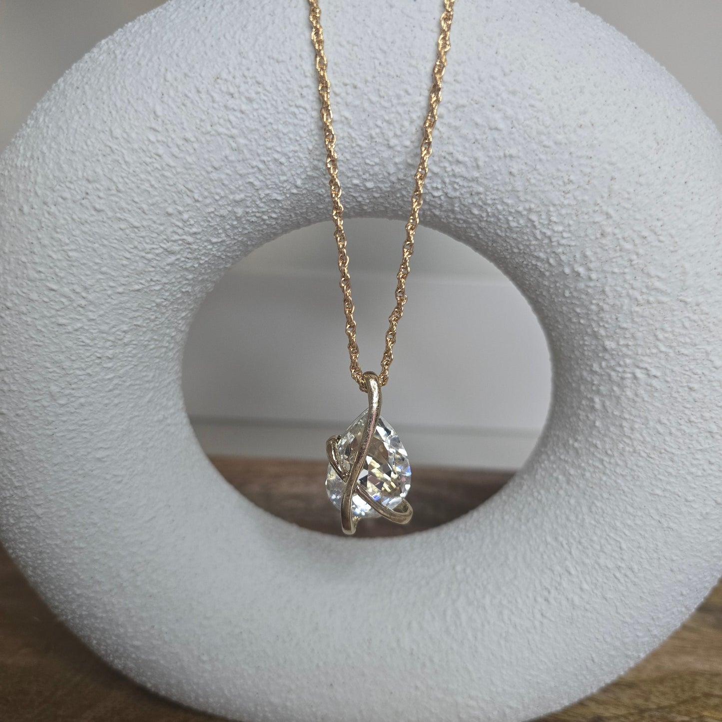 Crystal Water Droplets Necklaces and Earring Set