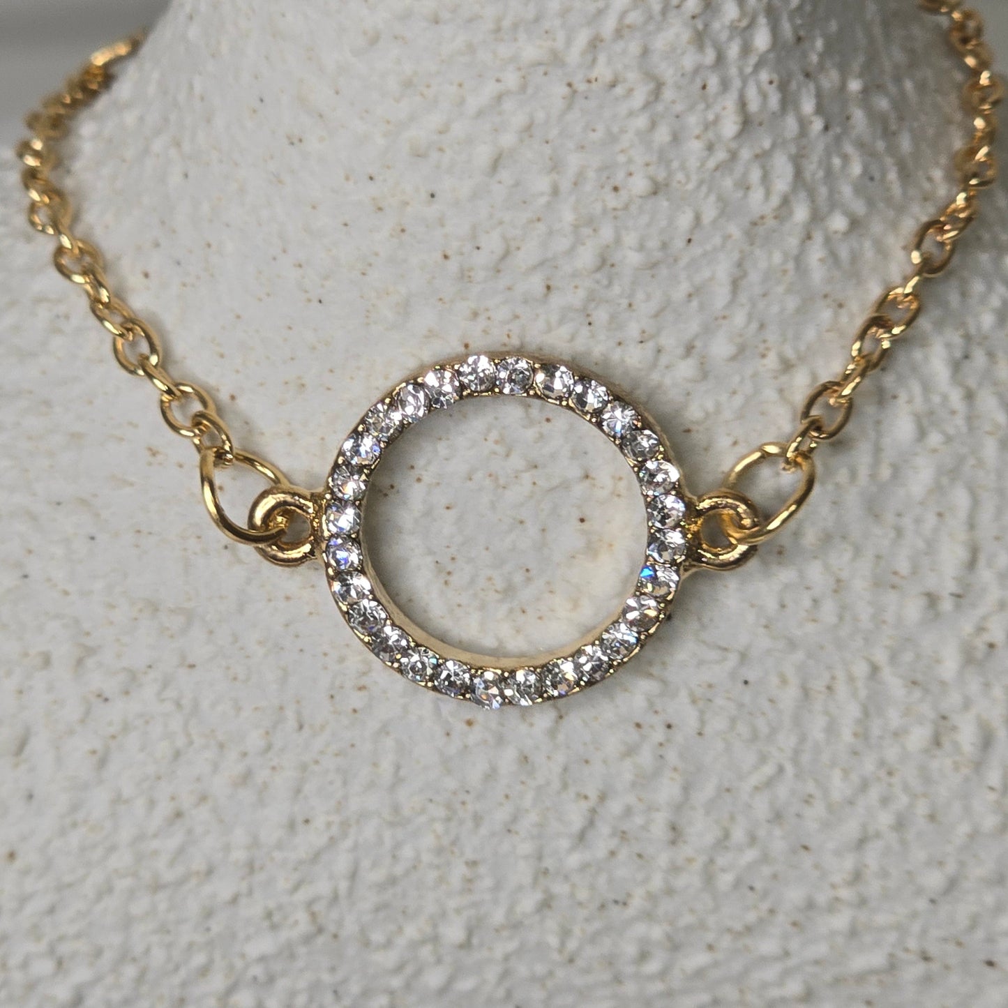 Arrow and Rhinestone Gold Bracelet Set