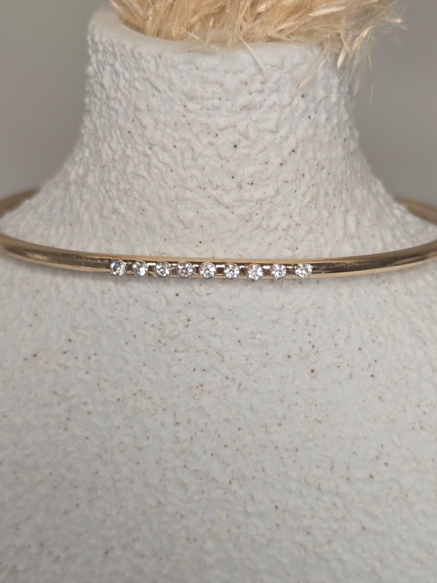 Gold Cuff Bangle Bracelet Set