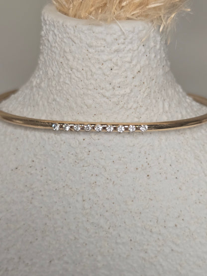 Gold Cuff Bangle Bracelet Set