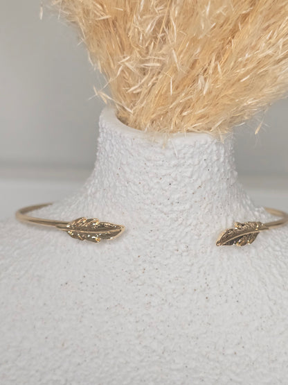 Gold Cuff Bangle Bracelet Set