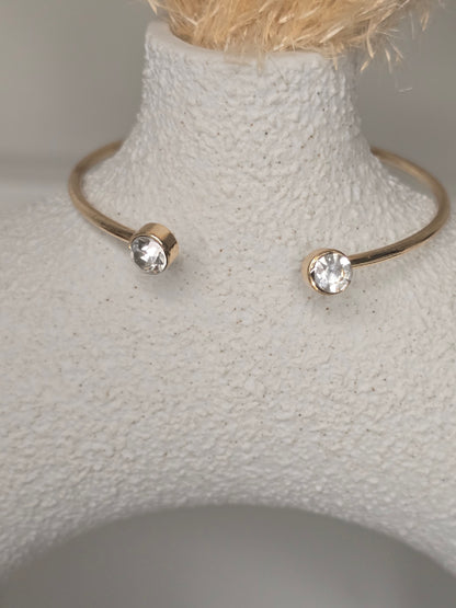 Gold Cuff Bangle Bracelet Set