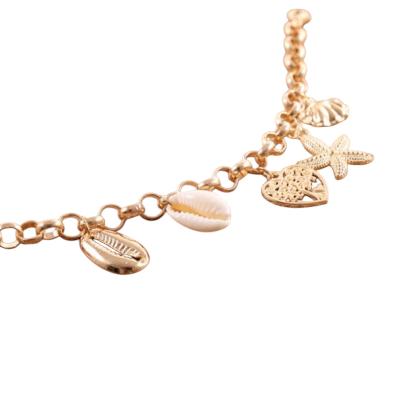 Seashell with Tree of Life Charm Bracelet