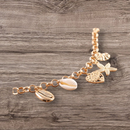 Seashell with Tree of Life Charm Bracelet
