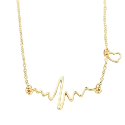 Gold Heartbeat Necklace