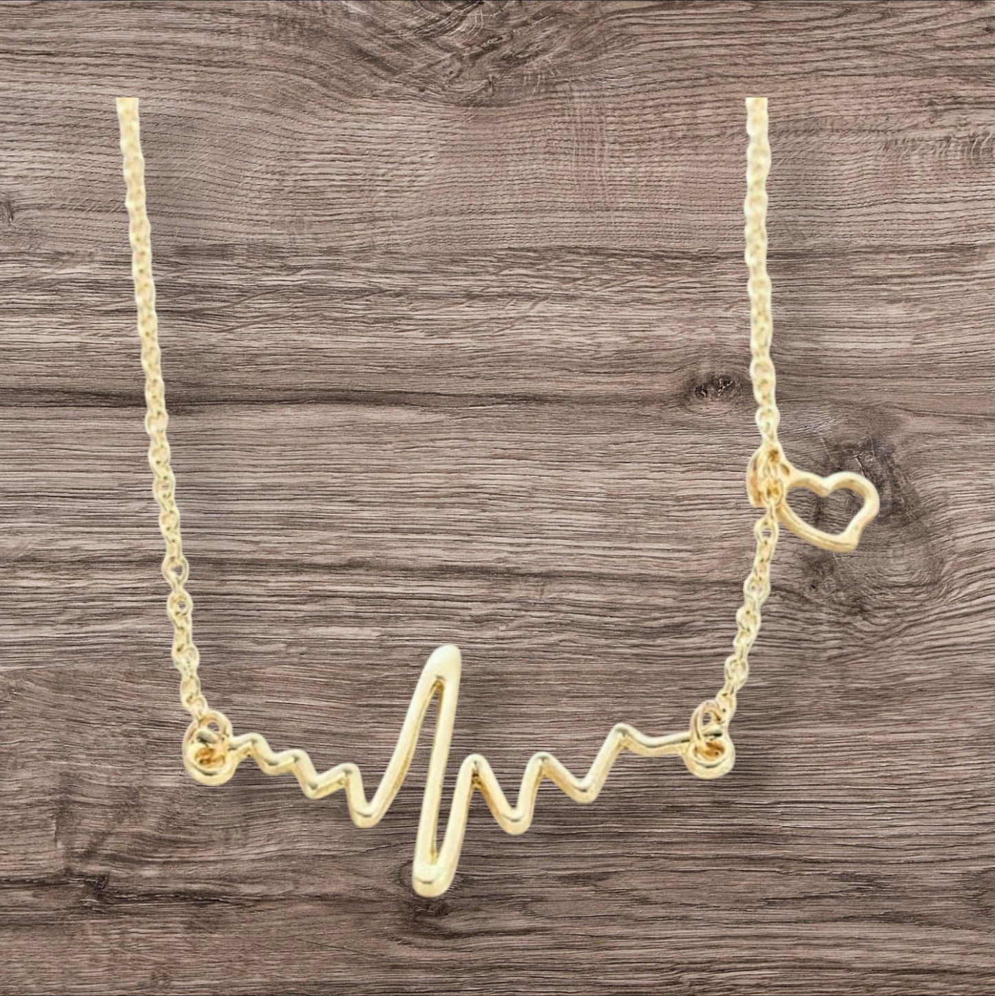 Gold Heartbeat Necklace