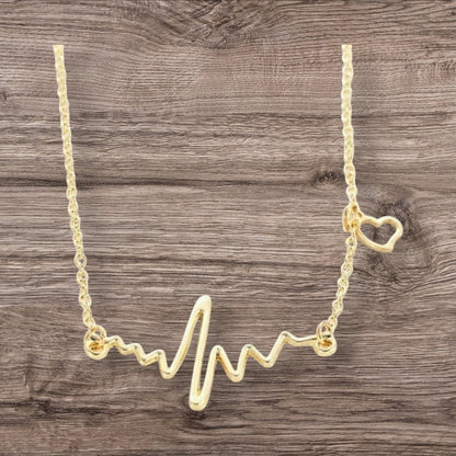 Gold Heartbeat Necklace