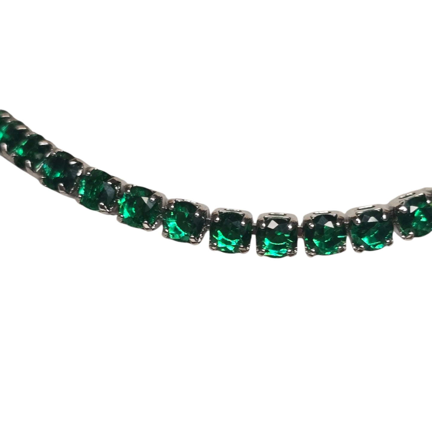 Green Tennis Bracelet