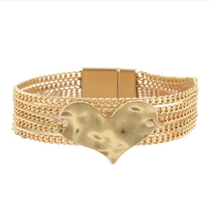 Heart Magnetic Clasp Bracelet